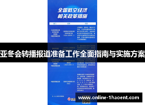 亚冬会转播报道准备工作全面指南与实施方案