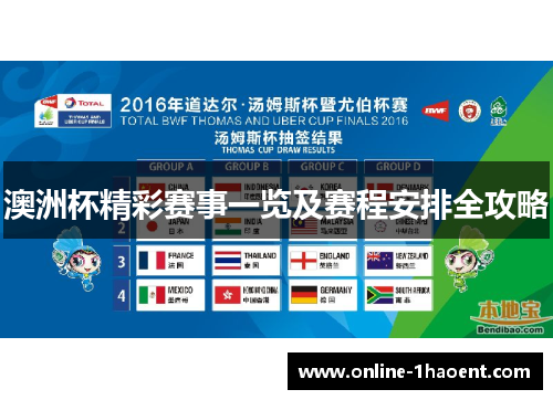 澳洲杯精彩赛事一览及赛程安排全攻略